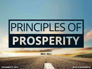 Principles of Prosperity